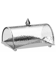 Load image into Gallery viewer, Rectangle Cake Tray with Dome and Marble Knob, 10"L x 7.2"W x 6"H