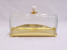 Load image into Gallery viewer, Rectangle Cake Tray with Dome and Marble Knob, 10"L x 7.2"W x 6"H