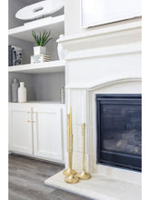 Load image into Gallery viewer, Spiral Design Gold Geometric Candlestick