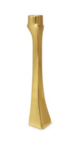 Load image into Gallery viewer, Set of 2 Gold Dimensional Taper Candle Holders