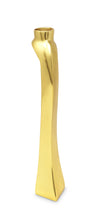 Load image into Gallery viewer, Set of 2 Gold Dimensional Taper Candle Holders