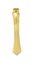 Load image into Gallery viewer, Set of 2 Gold Dimensional Taper Candle Holders