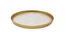 Load image into Gallery viewer, Set of 4 Crystal Glass Plates with Gold Border