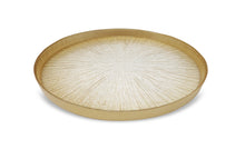 Load image into Gallery viewer, Crystal Glass Platter with Gold Border