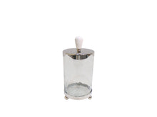 Load image into Gallery viewer, Glass Canister with Metal Lid and Marble Knob (3 Sizes)