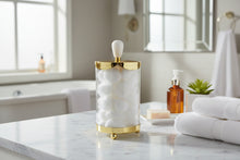 Load image into Gallery viewer, Glass Canister with Metal Lid and Marble Knob (3 Sizes)