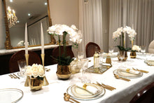 Load image into Gallery viewer, 3"D Set of 2 Gold Geometric Candlesticks