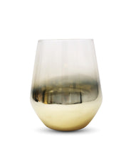 Load image into Gallery viewer, Set of 6 Tumblers with Gold Ombre Design, 15.5 oz