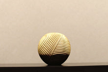 Load image into Gallery viewer, Two Tone Gold/Brown Round Vase