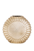 Load image into Gallery viewer, Elegant Gold Vase with Embossed Design