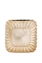 Load image into Gallery viewer, Elegant Gold Vase with Embossed Design
