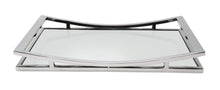 Load image into Gallery viewer, Rectangle Mirror Tray with Silver Walls (2 sizes)