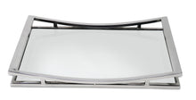 Load image into Gallery viewer, Rectangle Mirror Tray with Silver Walls (2 sizes)
