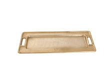 Load image into Gallery viewer, Gold Rectangle Serving Tray