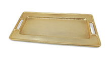 Load image into Gallery viewer, Gold Rectangle Serving Tray
