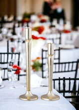 Load image into Gallery viewer, Simple Gold Taper Candle Holder, 2 sizes
