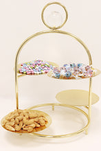 Load image into Gallery viewer, Multi Cake Stand Gold with Ball Detail- 13"H