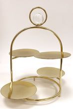 Load image into Gallery viewer, Multi Cake Stand Gold with Ball Detail- 13"H