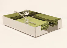 Load image into Gallery viewer, Tissue Holder Silver with Ball Legs - 9"L