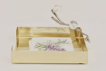 Load image into Gallery viewer, Tissue Holder Silver with Ball Legs - 9"L
