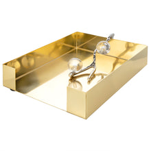 Load image into Gallery viewer, Tissue Holder Silver with Ball Legs - 9"L