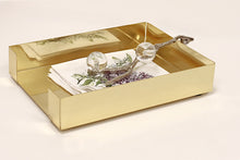 Load image into Gallery viewer, Tissue Holder Silver with Ball Legs - 9"L