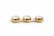 Load image into Gallery viewer, Elegant Gold Triple Serving Dish