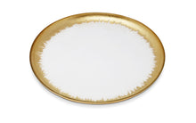 Load image into Gallery viewer, Set of 4 Plates with Gold Brushed Rim