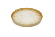 Load image into Gallery viewer, Set of 4 Crystal Glass Plates with Gold Border
