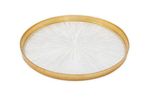 Load image into Gallery viewer, Set of 4 Crystal Glass Salad Plates with Gold Border