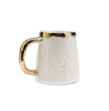 Load image into Gallery viewer, 4 Piece White Dinner Set Speckled Gold Design