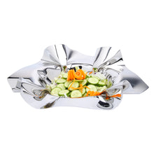 Load image into Gallery viewer, 14" Round Stainless Steel Ruffled Design Serving Bowl