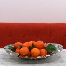 Load image into Gallery viewer, Oval Shaped Stainless Steel Bowl with Ruffle Edge