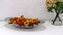 Load image into Gallery viewer, Oval Shaped Stainless Steel Bowl with Ruffle Edge