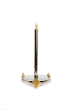Load image into Gallery viewer, Paper Towel Holder with Gold Symmetrical Design