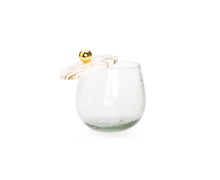 Load image into Gallery viewer, Gold Marble 3 Bowl Serving Dish with Gold Ball Design
