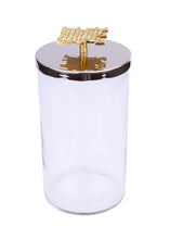 Load image into Gallery viewer, Glass Canister With Mosaic Design - 4"D X 8.25"H