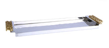 Load image into Gallery viewer, Rectangular Tray With Mosaic Handles - 14"L X 4"W
