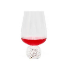 Load image into Gallery viewer, Set of 6 Wine Glasses on Crystal Ball Pedestal