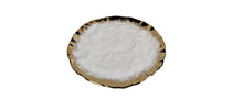 Load image into Gallery viewer, Set of 4 White Porcelain Plates with Gold Edge